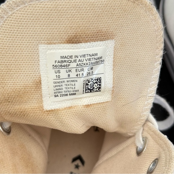 Converse All Star White High-Top Sneakers - Picture 6 of 8